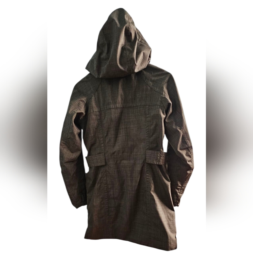 Merrell Opti-Shell Water Resistant Hooded Rain Jacket Removable Hood Adjustable - Picture 3 of 12